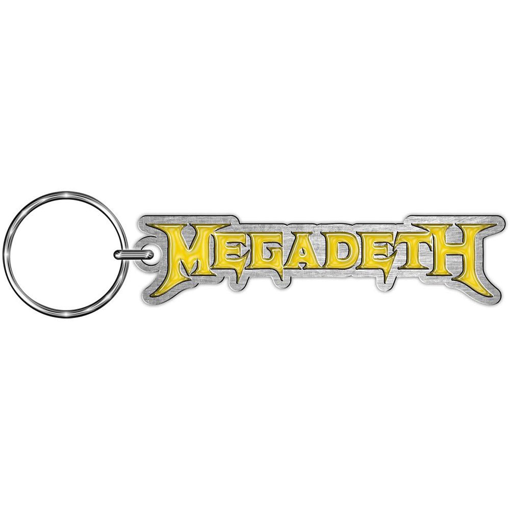 MEGADETH メガデス (デビュー 40周年 ) - Logo / Enamel In - Fill / キーホルダー - PGS